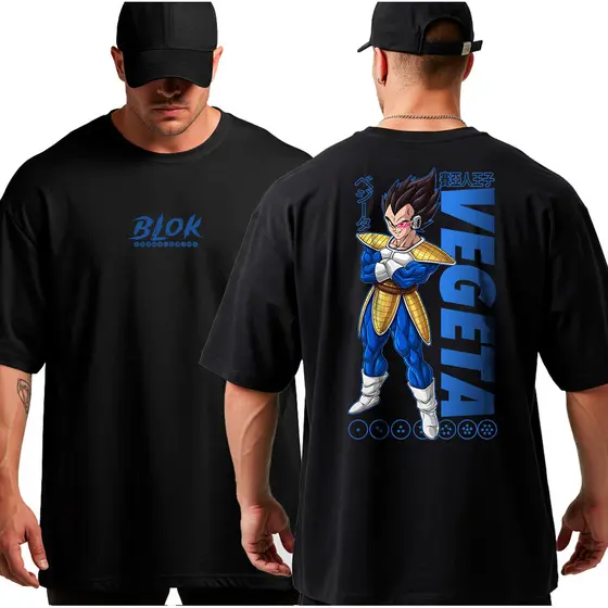 Camiseta Camisa Oversized Academia Vegeta Musculação Streetwear Bodybuilder Maromba 100% Algodão