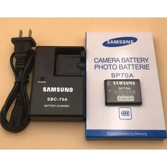Adequado Para For Samsung PL20 PL80 PL100 PL200 ST65 ST70 Câmera BP70A Carregador De Bateria