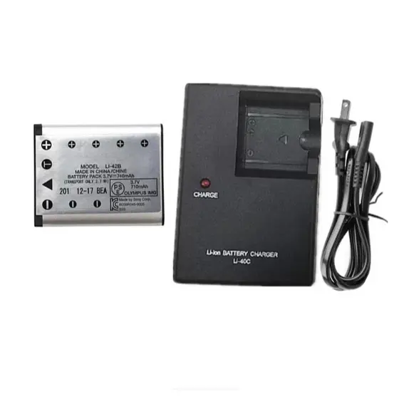 Carregador De Bateria Li42B Li40B Para Câmera Olympus LI40C LI41C LI41CAA Li 40C 41C 41CAA-40B-42B