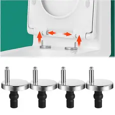 Dobradiça universal de 4 peças para assento sanitário Kit de fixação rápida da parte superior do assento sanitário