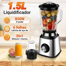 Liquidificador de vidro copo coisas de cozinha 850W 1.5L Espremedor mixer 2 em 1 extrator de frutas