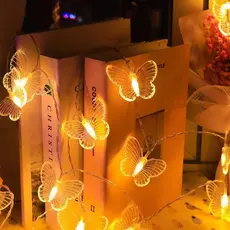 10/20 LED Colorido Borboleta Luzes Da Corda Para Árvore De Natal Feriado De Fadas Quintal Jardim Festa De Casamento Deco