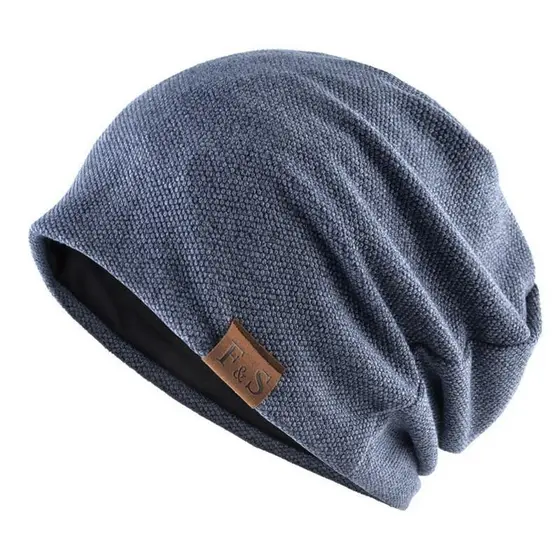 Moda Gorro Chapéu Para Homens E Mulheres Outono Inverno Malha Cor Sólida Crânios Gorros Primavera Casual Chapéus Macios 