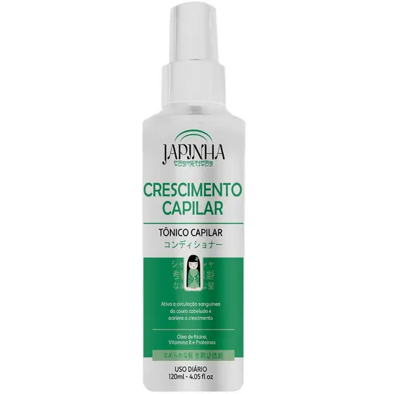 Tônico Capilar Japinha 120ml | Acelerado Crescimento Fortalecedor 💚