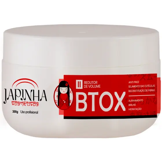 Btox Profissional Japinha 300g 💘 Redução de Volume Imediata & Brilho Intenso!