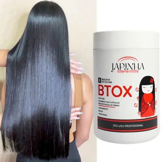 Btox Capilar Japinha Profissional | Cabelos Sedosos, Alinhados e Super Hidratados 💝