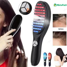 Escova Elétrica a Laser 4 em 1 – Tratamento Profissional para Queda e Enfraquecimento