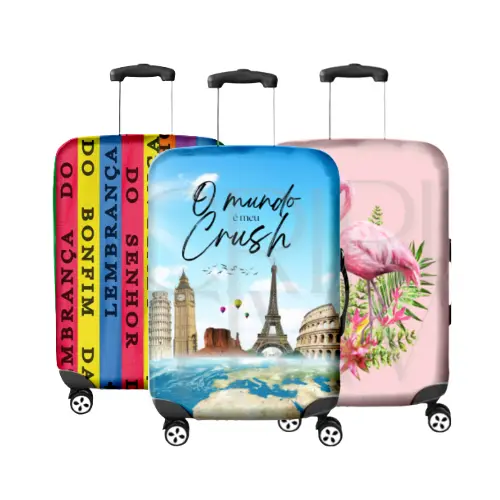 Capa de Mala para Viagem Protetora Estampas Personagens