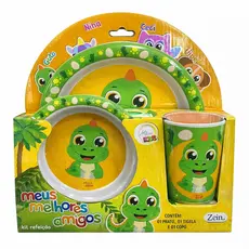 KIT REFEIÇÃO MEUS MELHORES AMIGOS (GUTO - DINOSSAURO) + BRINDE