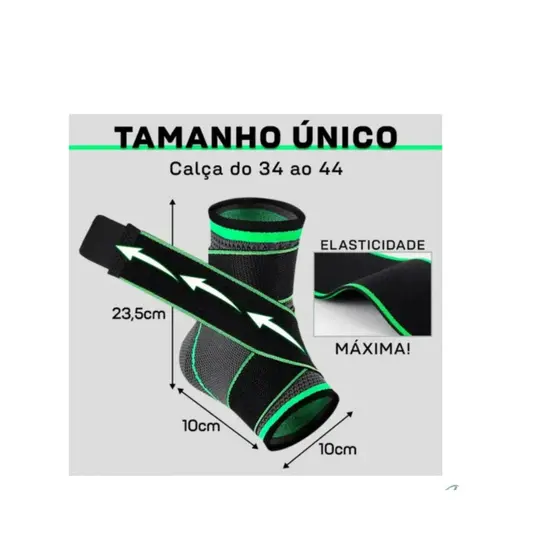 Tornozeleira Ajustável de Alta Compressão - B-Max