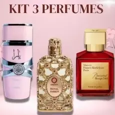 kit feminino 03 perfumes Árabes maravilhosos 100mls