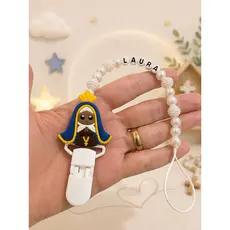 Prendedor de chupeta batizado e aniversário