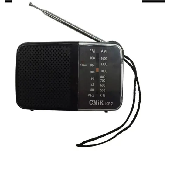 Rádio AM/FM de Bolso Portátil Funciona com Pilha AA Excelente Sintonia Notícias Futebol Música