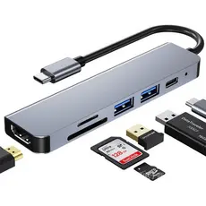 Adaptador Dock Thunderbolt3 Usb C Hdmi P/ Macbook Air Pro 6