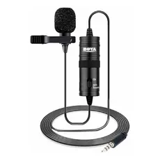 Microfone Lapela Boya By-m1 Condensador Omnidirecional Preto