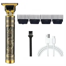 Aparador de cabelo elétrico para homens, recarregável, ideal para barbear e aparar a barba.