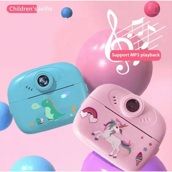 Câmera Infantil Instantânea Filmadora Full Hd Divertida De Com Jogos Câmera que Revela