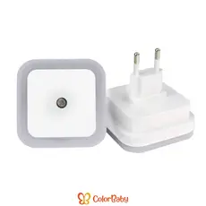 Luz Noturna LED para Bebê - Luminária com Sensor, Econômico, Inteligente e Seguro - ColorBaby