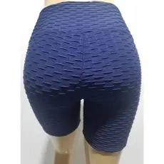 Short meia coxa disfarça celulites bolha suplex Azul Marinho