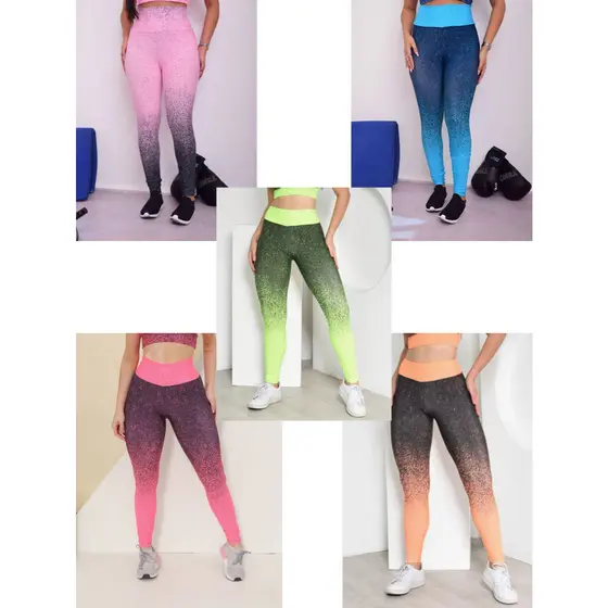 Legging Feminina Cintura Alta Academia Empina Bumbum Fitness Suplex
