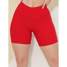 Short meia coxa disfarça celulites bolha suplex Vermelho