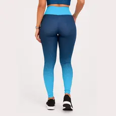 Legging Cintura Alta Empina Bumbum Academia Fitness Suplex Confortável Azul Bebe
