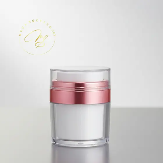 Frasco Airless 30ml Evita Desperdício e Oxidação Acrílico com Pump - SQ8541/8542