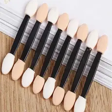 Kit 12x Pincel Aplicador De Sombra Pó Cromado Pó Holográfico Maquiagem Nails Manicure SQ5355