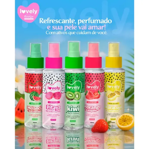 Body Splash Frutado 100ml 🌸 Face Beautiful – Perfume Corporal Refrescante para o Dia a Dia