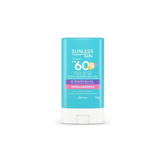 Protetor Solar Sunless Baby 60fps Bastão Resistente A Água