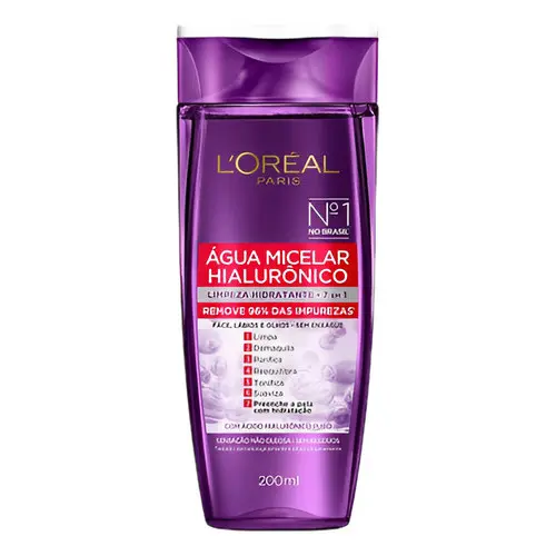 Água Micelar 7 Em 1 Hialurônico Puro L'oréal Paris