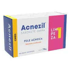 Sabonete Barra Acnezil Pele Acneica Limpeza Profunda 70g