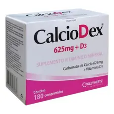 Calciodex  Cálcio 625mg + Vit D3 180cpds