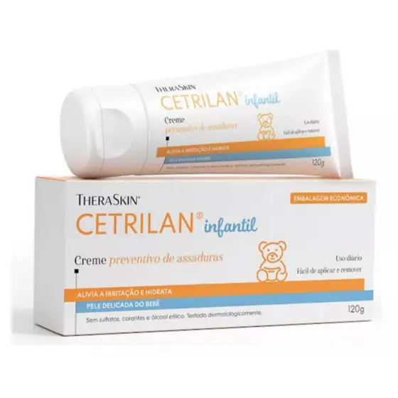 Cetrilan Assaduras Infantil  Pele Delicada Bebê 120g