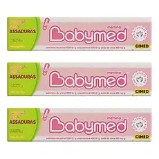 Pomada Para Assaduras Babymed 45g - Rosa Com 3un