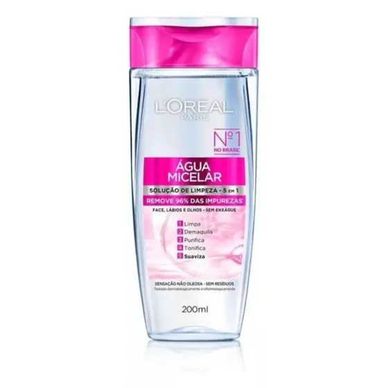 Água Micelar Solução De Limpeza 5 Em 1 L'oréal Paris Tipo De Pele Sensível