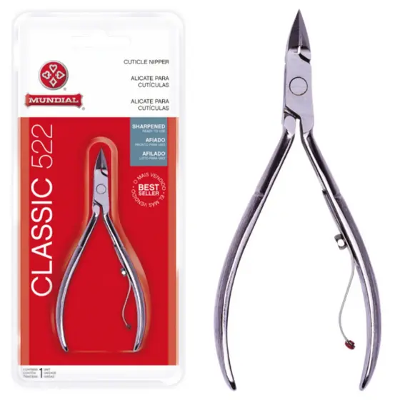 Alicate De Cuticula Profissional Classic 522 Mundial Afiado