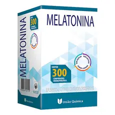 Melatonina União Química 300 Comprimidos Sabor Laranja