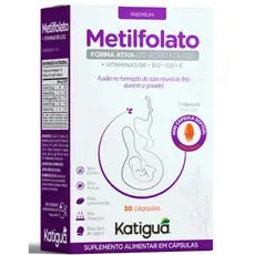 Metilfolato + B6+B12+D3+E 30 Cápsulas
