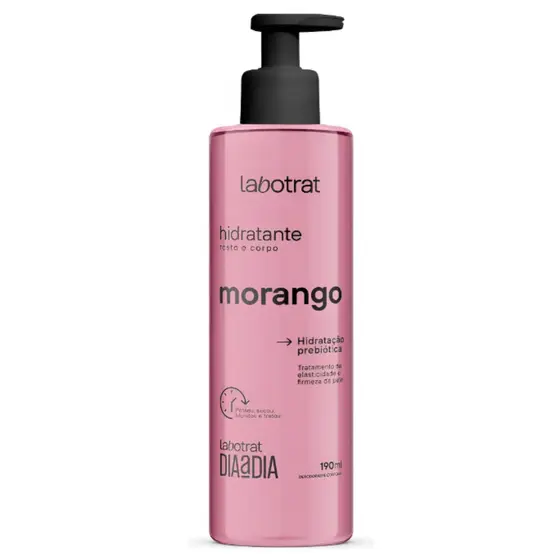 Hidratante Corporal Labotrat Morango 190ml Pele Macia Perfum