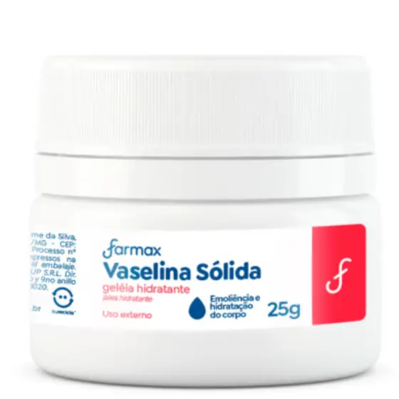 Vaselina Sólida Farmax 25g Geleia Hidratante multiuso