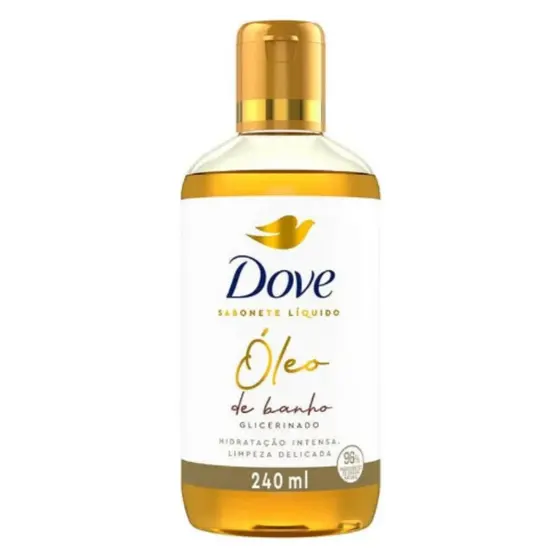 Dove Óleo de Banho Sabonete Líquido Glicerinado 240ml