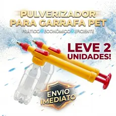 Jogo de 2 Pulverizador Para Garrafa Pet Manual Borrifador Multiuso
