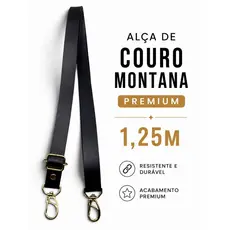 Alça de couro para bolsa 2cm 1,25m