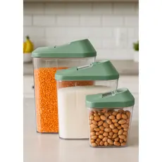 Conjunto 3 Potes Multiuso De Diferentes Tamnhos e Cores