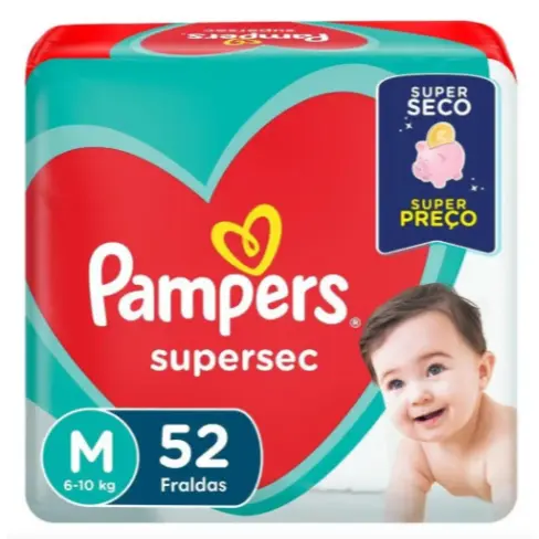 Fralda Pampers Supersec M