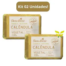 Kit 2 Unidades: Sabonete Calêndula 110g Cheiro D Ervas