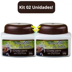 Kit 2 Unidades: Creme para as Pernas Castanha da Índia 240g San Jully