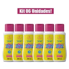 KIT 6 UNIDADES SABONETE LÍQUIDO ÍNTIMO BEBELO TUTTI FRUTTI 200ml BIO INSTINTO