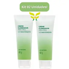 Kit 2 Unidades: Creme Clareador Para a Pele Rosa Mosqueta 60g Sofisticatto
